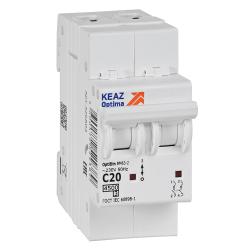Автоматический выключатель КЭАЗ OptiDin BM63 2P 20 A C 4,5 кА 326804