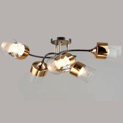 Люстра ЛАЙТ СФЕРА 5984/6 BK+FGD Золотой