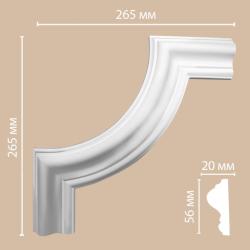 Угловой элемент DECOMASTER 265*265*20 мм 97620-2