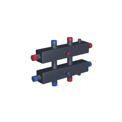 Коллектор модульный RISPA 3 выхода КМГ100-3ВУ