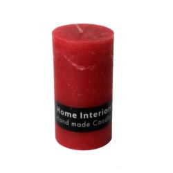 Свеча столбик рустик 60/170 красный /Бизнес Вест/