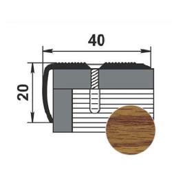 Профиль угловой ЛУКА ПУ 06 Дуб универсал 084 0,9 м