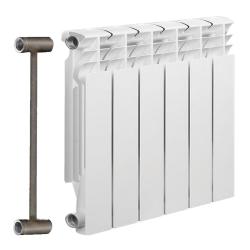 Радиатор биметаллический SOLUR В 500*80 мм 6 секции