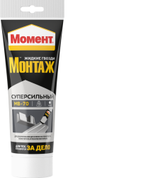 Жидкие гвозди МОМЕНТ Монтаж Суперсильный МВ-70 Белый 250 г