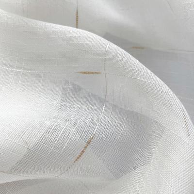 Тюль РОСТЭКС Клэр Белый, золото 300*270 см