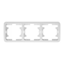 Рамка MAKEL Mimoza 3 поста горизонтальная белый 22013