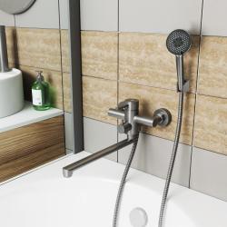 Смеситель для ванны RUSH Melos SUS1101-51Grey