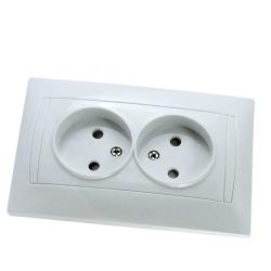 Розетка сетевая TDM Таймыр двойная белый SQ1814-0013