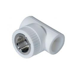 Тройник ПП ВЕКПЛАСТ полипропилен комбинированный 20 мм 1/2" ВР