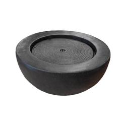 Фонтан GLQ Чаша-полусфера Графит 60*60*30 см