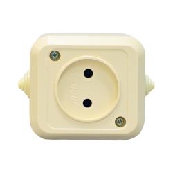 Розетка сетевая MAKEL кремовый 18206