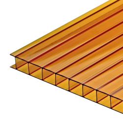 Поликарбонат сотовый Бронза 4 мм