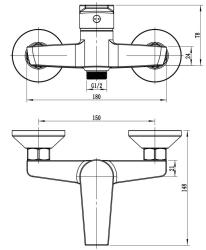 Смеситель для душа ESKO Budapest BT80