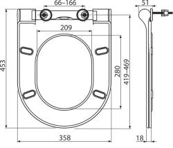 Сиденье для унитаза RAVAK Uni Chrome Slim 