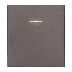 Выключатель KRANZ Strong 1 клавиша с подсветкой проходной графит KR-78-0716-6