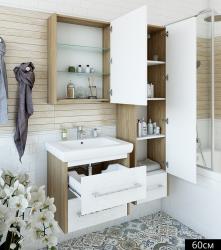 Пенал SANFLOR Ларго-2 R швейцарский вяз, белый 40*161,8 см