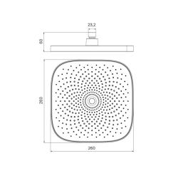 Верхний душ IDDIS SpaHome SPA26BSi64
