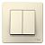 Переключатель SYSTEME ELECTRIC Blanca 2 клавиши молочный BLNVS106602
