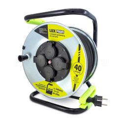 Удлинитель на катушке LUX PROFI 4 гнезда 40 м 74140