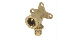 Уголок TECE комбинированный с креплением 25 мм 3/4" ВР