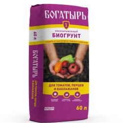Грунт ЛАМА ТОРФ Богатырь Для томатов, перца и баклажанов 60 л