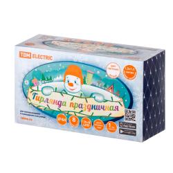 Гирлянда Сеть TDM 8 режимов белый холодный 1,5*1,5 м