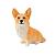 (АКЦИЯ) Копилка 23см Щенок Корги, гипс сер. /G009-23-206K/Яблоко/