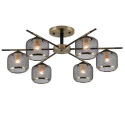 Люстра ЛАЙТ СФЕРА 07265/6 Bronze+black Бронза