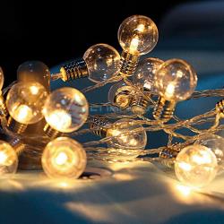 Гирлянда Нить NEON-NIGHT Лампочки 1 режим теплый белый 1,5 м 304-015