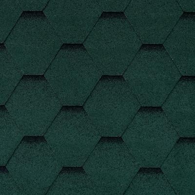 Гибкая черепица ROOFSHIELD Family light Стандарт Зеленый с оттенением