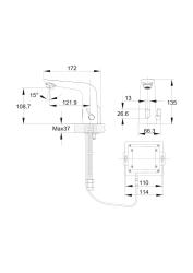 Смеситель для умывальника CERSANIT Sense 63106