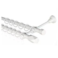 d19 Карниз 2-х рядн. Renome цв. жемчуг 2.0м  кольцо бесш./ДДА/