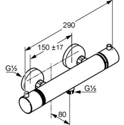 Термостат для душа KLUDI Objecta Term E 352000538