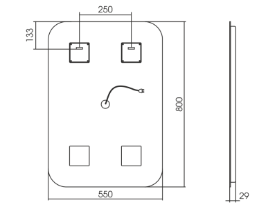 Зеркало SILVER MIRRORS Мальта 55*80 см