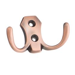Крючок двухрожковый медь античная WP8909
