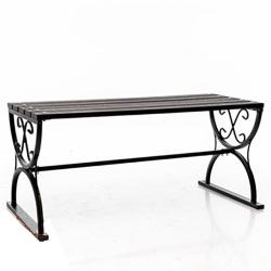 Скамейка ФАБРИКА ИНТЕРЬЕРНОЙ КОВКИ Черный 110*54*50 см