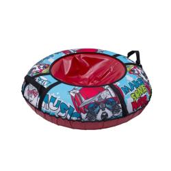 Санки-ватрушка ТЯНИТОЛКАЙ Music 93 см