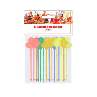Шпажки для канапе МУЛЬТИДОМ Карты 20 шт
