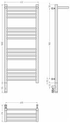 Полотенцесушитель СУНЕРЖА Богема 3.0 правый 1000*400 мм 00-5807-1040