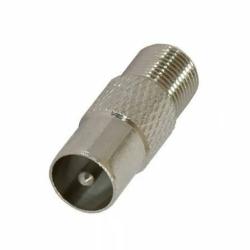 Переход LANS F-гнездо/TV-штекер