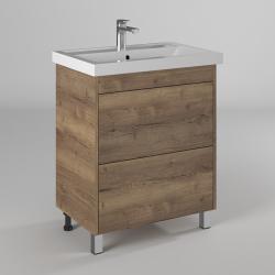 Тумба с раковиной BRIZ Риччи 70 дуб веллингтон