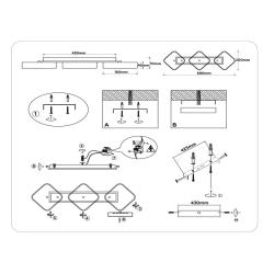 Люстра AMBRELLA Comfort FL4878/3 BK/WD Черный
