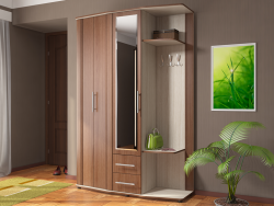 Прихожая РОСТОК Элегант-2 Ясень шимо 1350*2025*450 мм