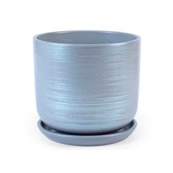 Горшок керамический САДЫ АУРИКИ Галактика Серый 1,6 л