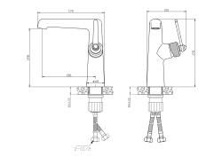 Смеситель для умывальника ESKO Bangkok BG26M