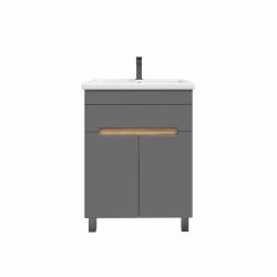 Тумба с раковиной RUVANN Nika 50 графит
