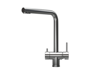 Смеситель для кухни GRANULA Сталь сатин KS-7011