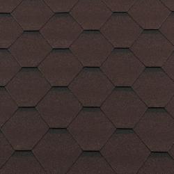 Гибкая черепица ROOFSHIELD Classic Стандарт Коричневый с оттенением