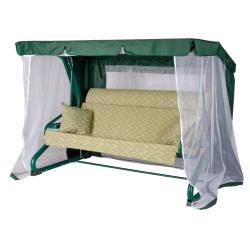 Качели садовые УДАЧНАЯ МЕБЕЛЬ Валенсия Зеленый 224*150*170 см