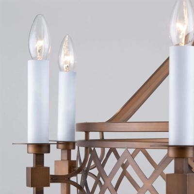 Люстра FAVOURITE Eques 2878-8P Коричневый